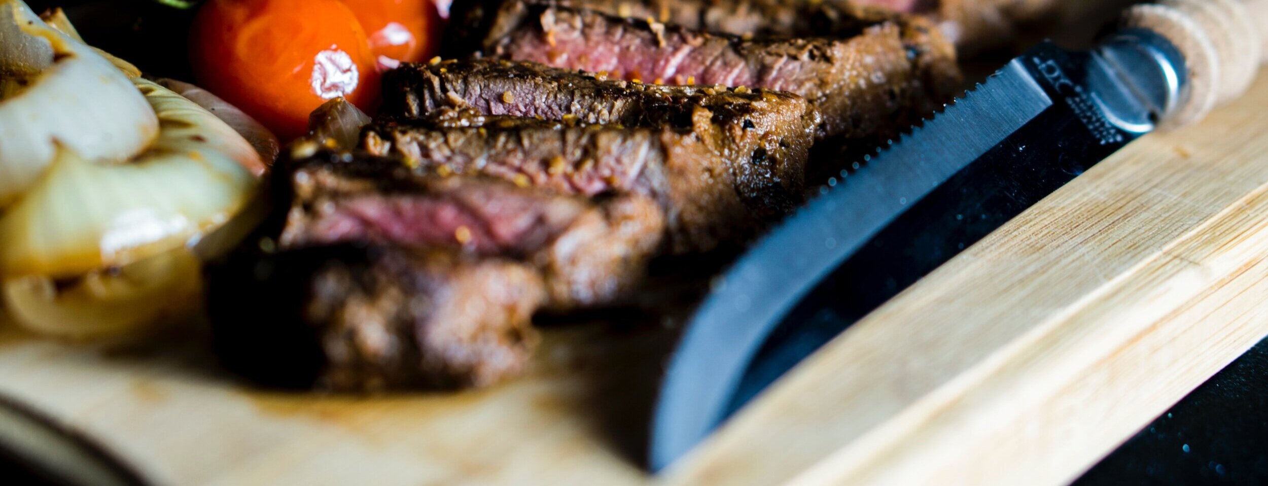 Featherblade Steak Served on a board