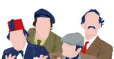 Cartoon characters from British comedy series over the years