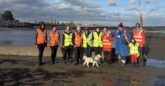 The friendly volunteer team at the Shoeburyness Big Rock Pool Challenge Hub.
